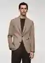 Blazer Americana Padua Beige Talla 48 Hombre Mango