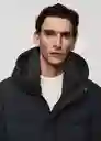 Abrigo Anorak Turino Antracita Talla L Hombre Mango