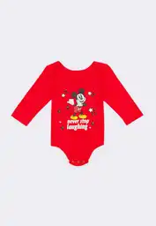Body Manga Larga Bebito 12/18mese-rojo