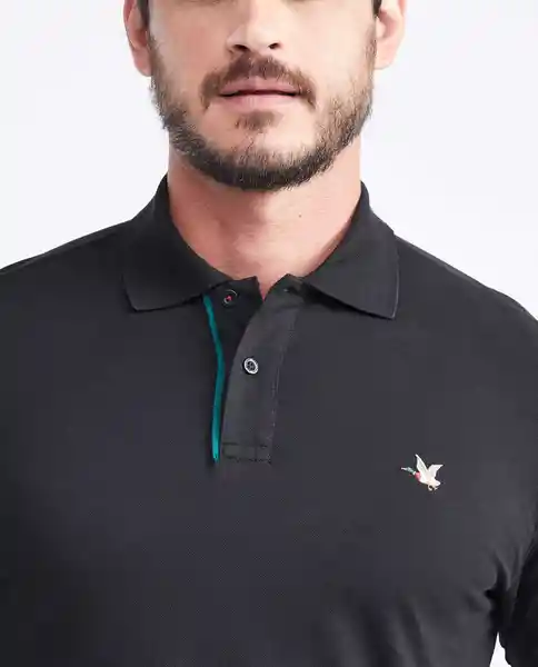 Camiseta Polo Knob Piece Negro Sombrío Ultraoscuro S Chevignon