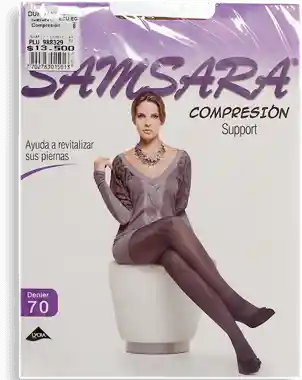 Samsara Media Support Compresión Negra Talla XL