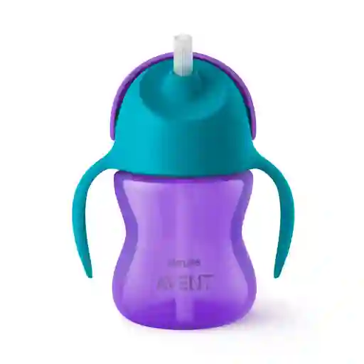 Avent Vaso con Pitillo Color Morado y Azul