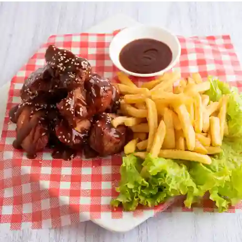 Costillas a la BBQ