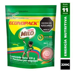 Bebida en polvo MILO x 220g