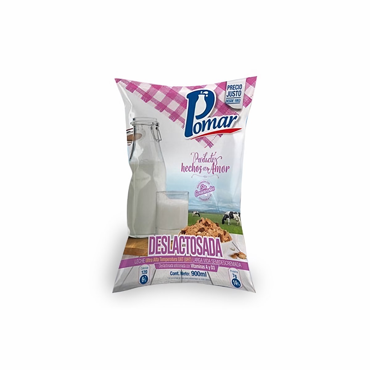 Pomar Leche Líquida Deslactosada 900 ml