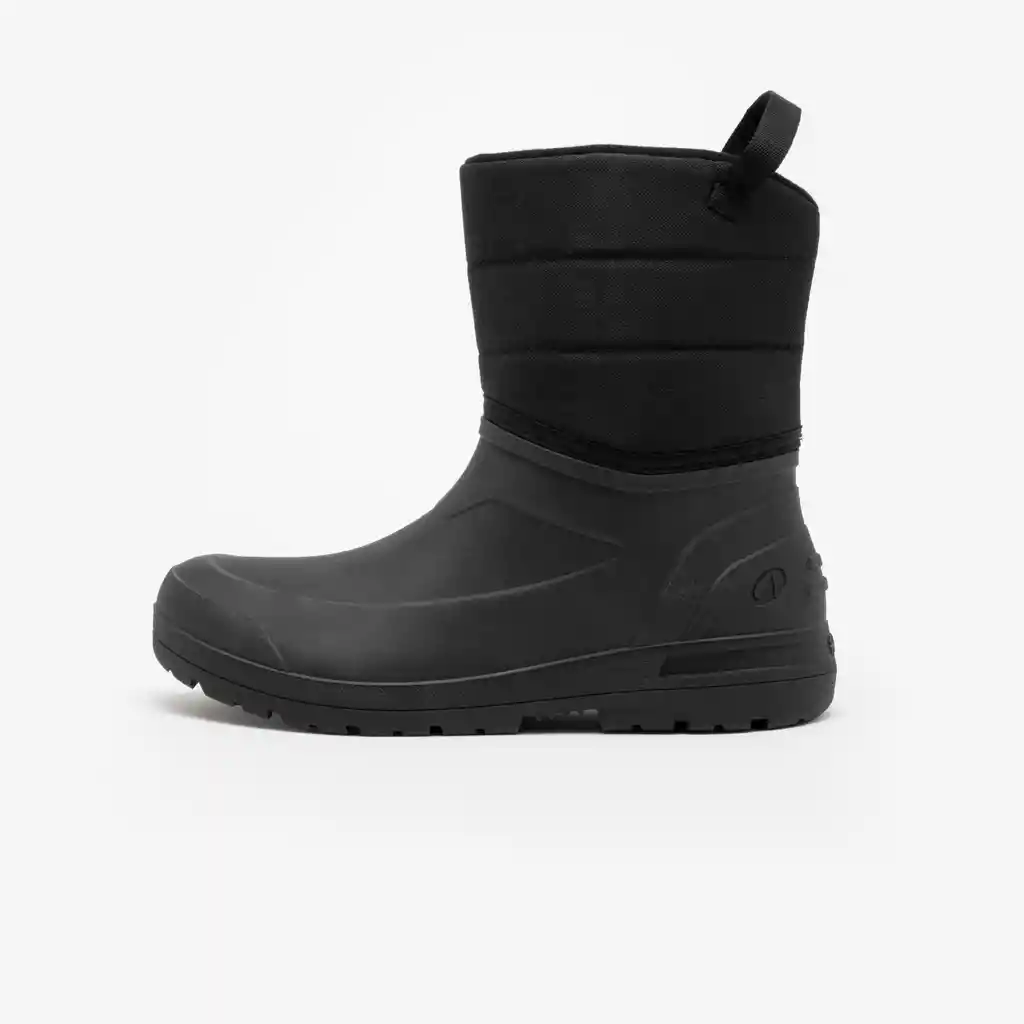 Botas de Nieve Cálidas Impermeables de Hombre Para Senderismo Nh100 Mid Negro