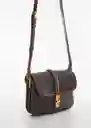 Bolso Yvonne Marrón Mujer Mango
