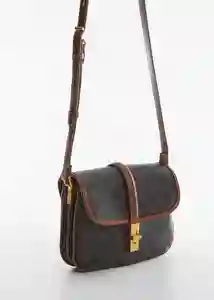 Bolso Yvonne Marrón Mujer Mango
