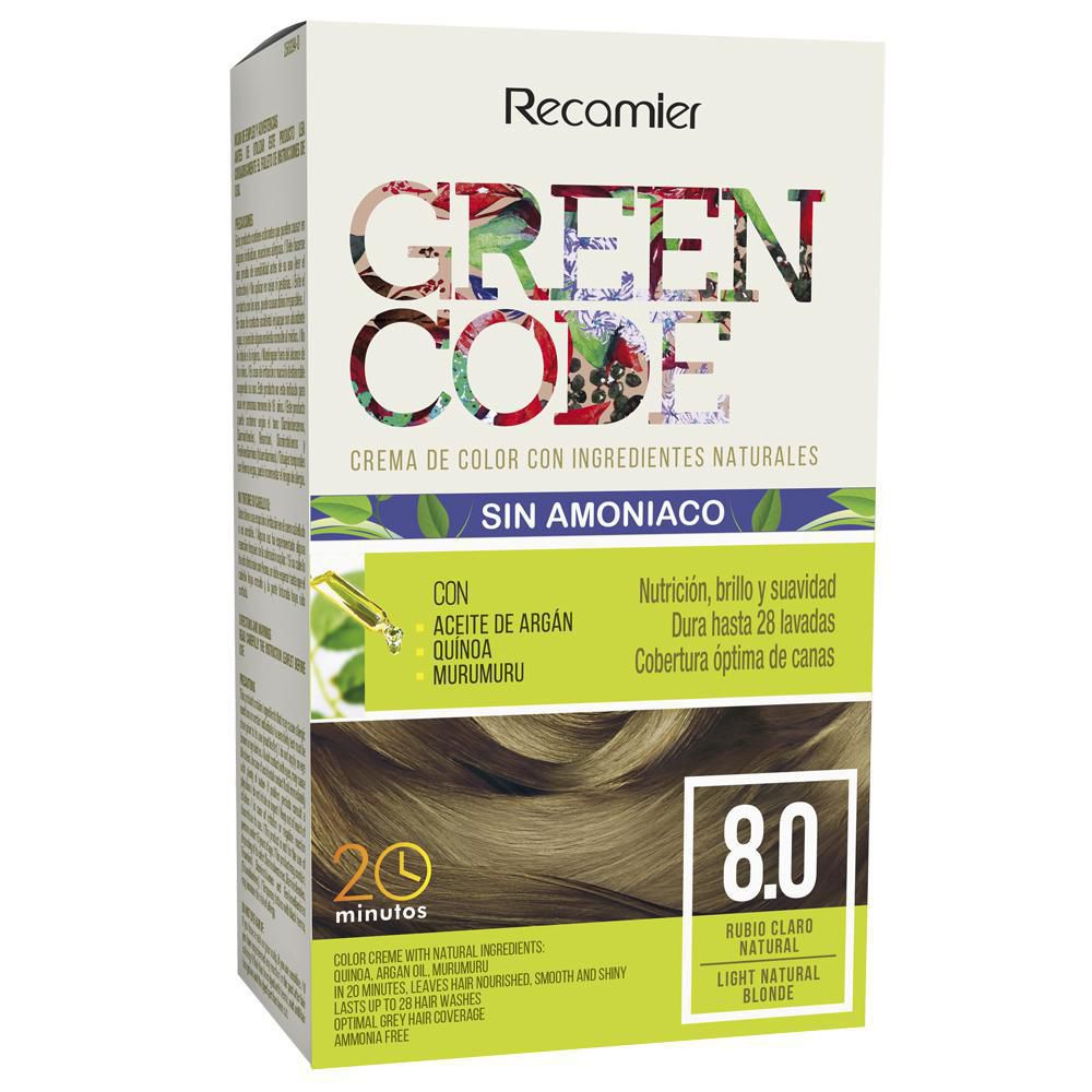 Green Code Crema de Color con Ingredientes Naturales 175 g