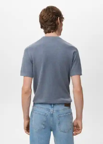 Camiseta Tricot Andrewh-H Índigo Talla XL Hombre Mango