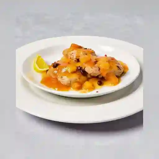 Pernil de Cerdo en Salsa Hawaiana