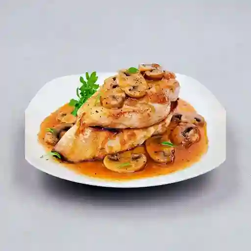 Filete de Pollo en Salsa de Champiñones