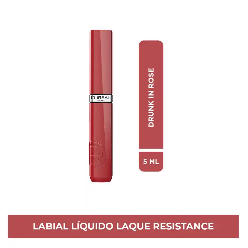 Labial Líquido L'Oréal París Infallible Tono Drunk in Rose Tubo