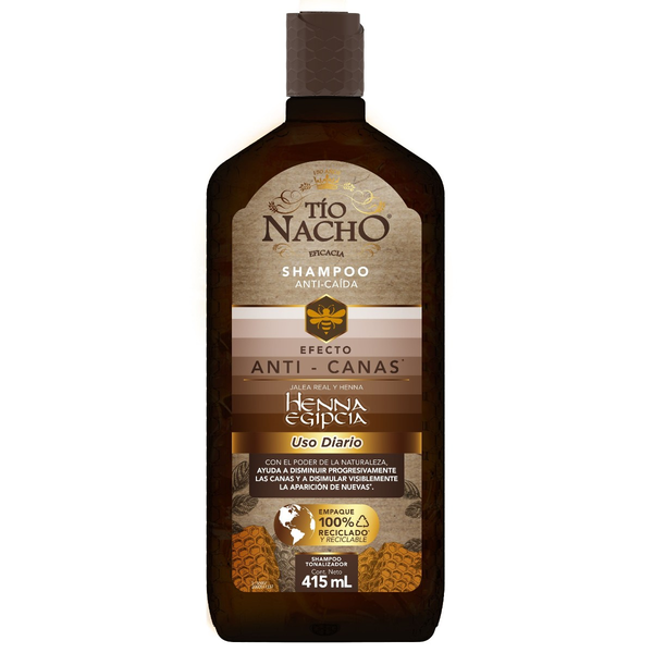 Tío Nacho Shampoo Anti Canas Henna Egipcia 415 ml