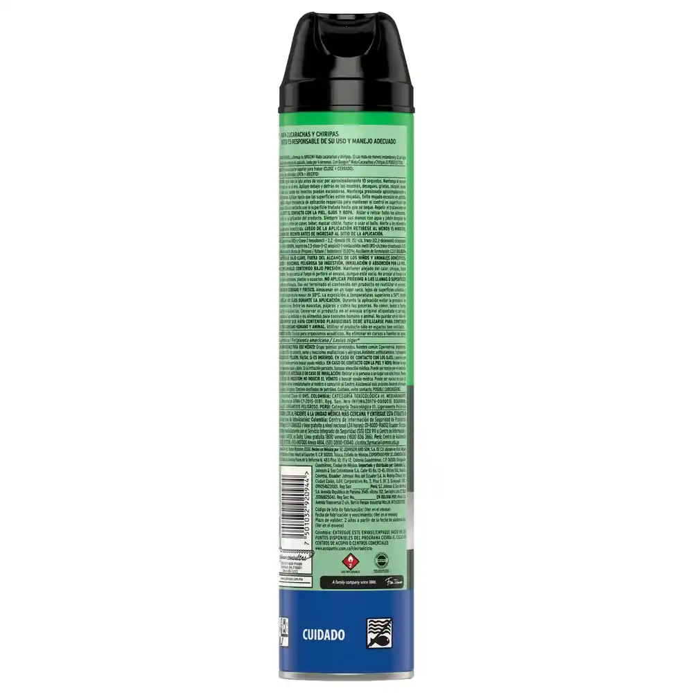 Baygon Insecticida Aerosol Mata Insectos Rastreros, 400ml