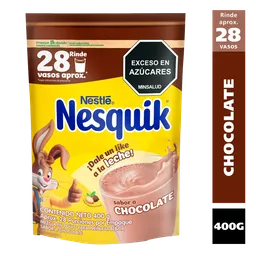 Bebida en polvo NESQUIK sabor a chocolate x 400g
