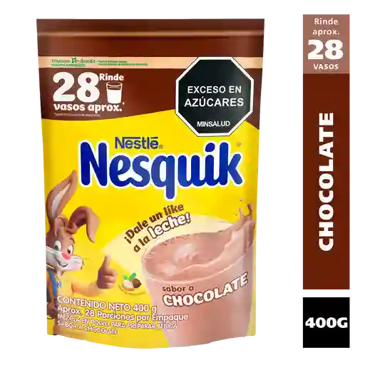 Bebida en polvo NESQUIK sabor a chocolate x 400g