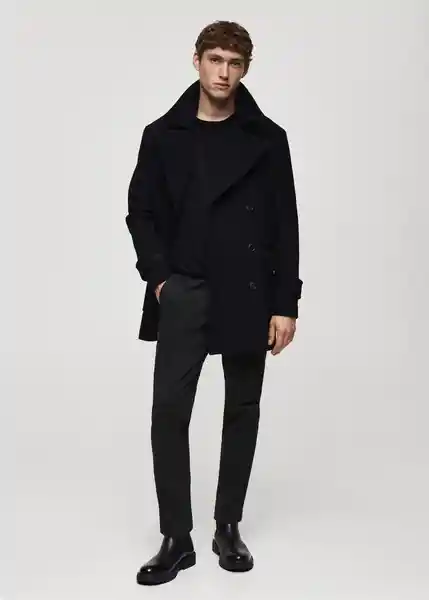 Pantalón Prato Negro Talla 40 Hombre Mango