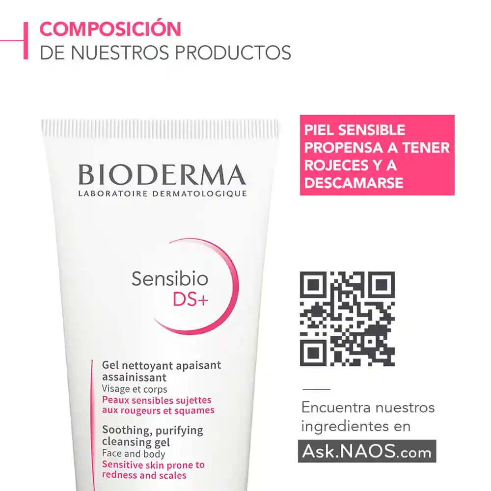 Bioderma Gel Limpiador Sensibio ds
