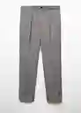 Pantalón Cupid Gris Talla 44 Hombre Mango