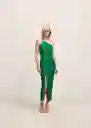 Vestido Flecha Verde Talla S Mujer Mango