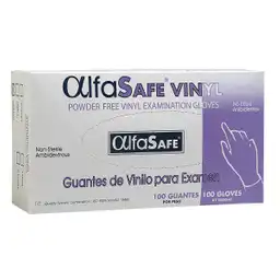 Alfa Safe Guantes de Vinilo para Examen Talla M