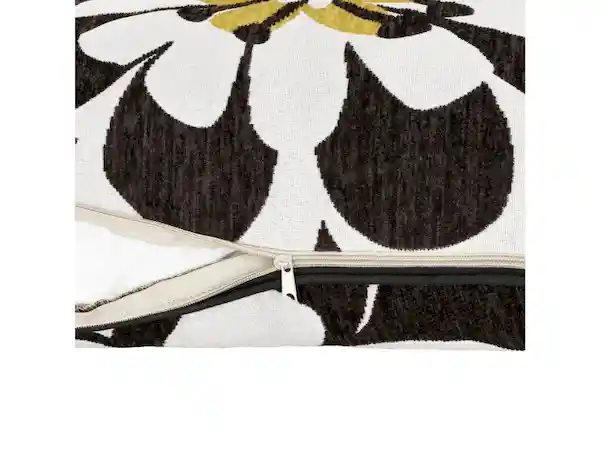 Cojín Tapiz Paño Negro y Blanco 30 x 50 cm Casaideas