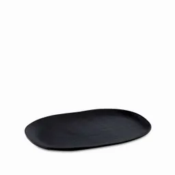 Bandeja Oval Negro Mate 30 cm Ambiente Gourmet