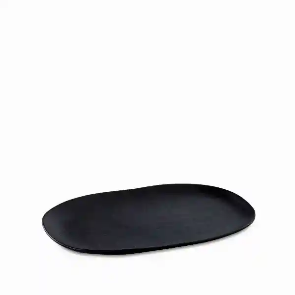 Bandeja Oval Negro Mate 30 cm Ambiente Gourmet