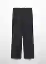 Pantalón Carlos Negro Talla 50 Mujer Mango