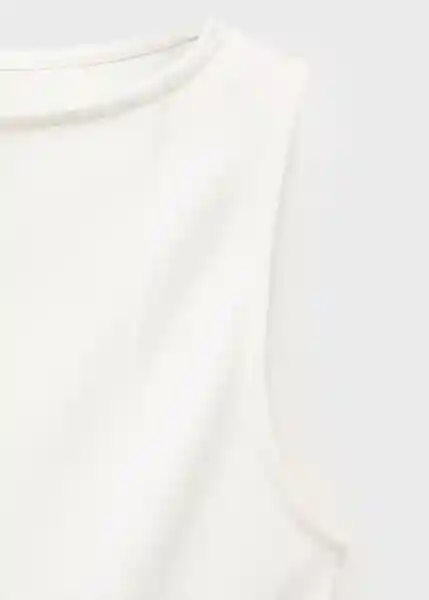 Top Coqui Blanco Talla M Mujer Mango