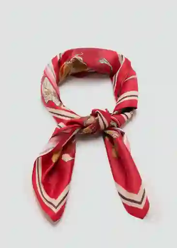Pañuelo Bloom Rojo Talla 99 Mujer Mango