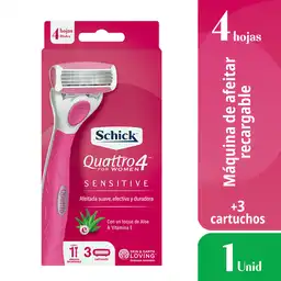 Schick Maquina de Afeitar Recargable Sensitive