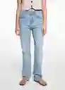 Jean Straight Tejano Medio Talla 19 Teen Niñas Mango