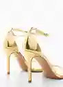 Sandalias Viviane Mujer Oro Talla 40 Mango