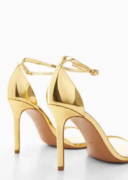 Sandalias Viviane Mujer Oro Talla 40 Mango