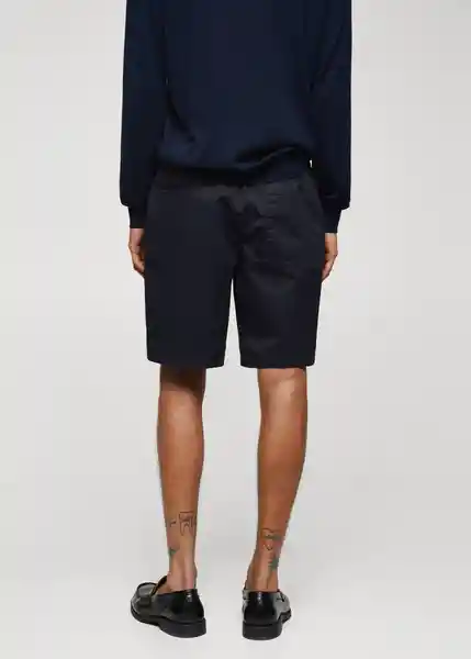 Bermuda Antibes Navy Talla 38 Hombre Mango