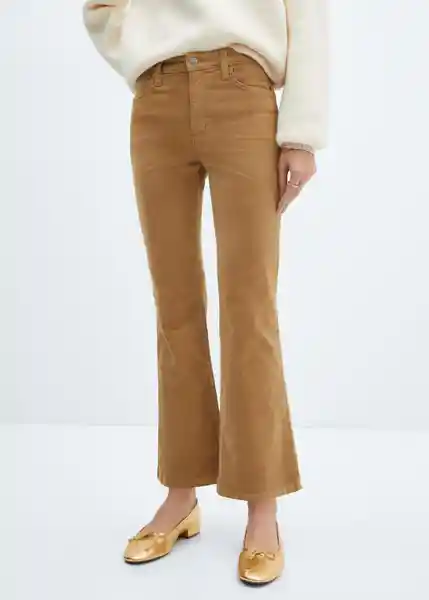 Pantalón Jean Siennap Camel Talla 34 Mujer Mango