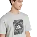 Adidas Camiseta C Camo Box T Manga Corta Hombre Gris Talla S