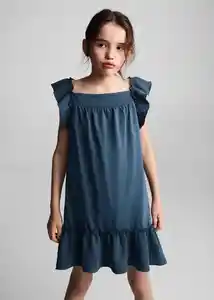 Vestido Emma Navy Talla 10 Niñas Mango