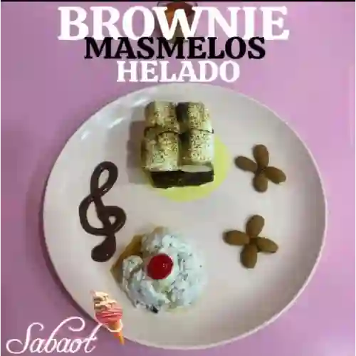 Brownie con Masmelos