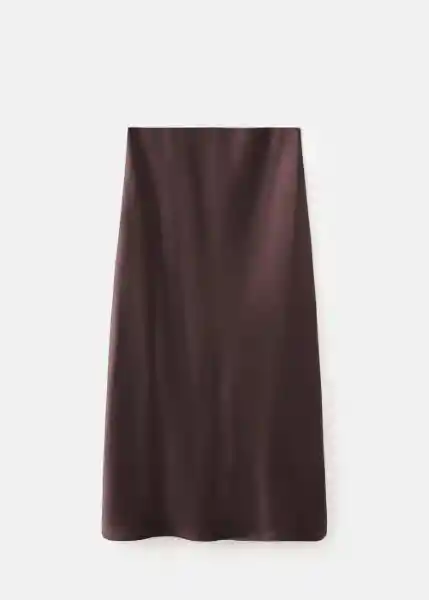 Falda Newmia Ciruela Talla M Mujer Mango