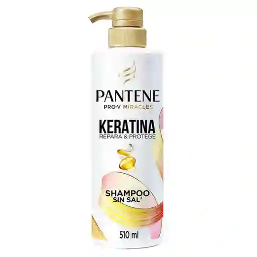 Pantene Shampoo Keratina Sin Sal