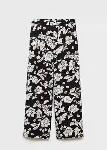 Pantalón Tropi-W Negro Talla M Mujer Mango