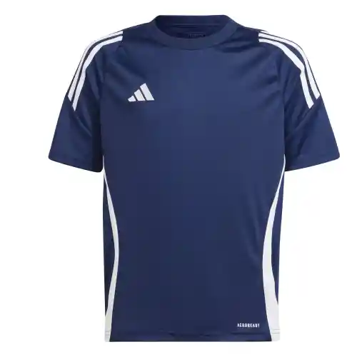 Adidas Camiseta Tiro24 Manga Corta Fútbol de Niño Azul Talla S