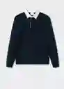 Sudadera Beach Navy Talla L Hombre Mango