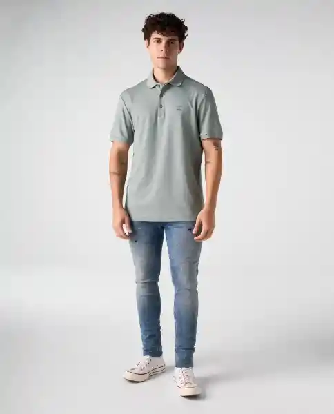 Camiseta Polo Hombre Verde Talla M 802G020_VER165804 Americanino