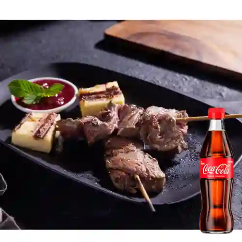 Combo Brochetas de Solomito + Coca Cola Original 300ML