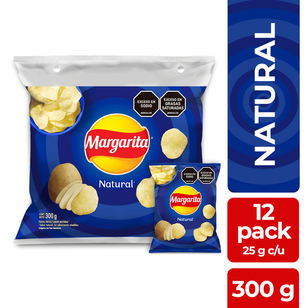 Papas Margarita Natural 12x25g