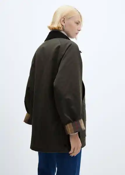 Abrigo Parka Niagara Khaki Talla XL Mujer Mango